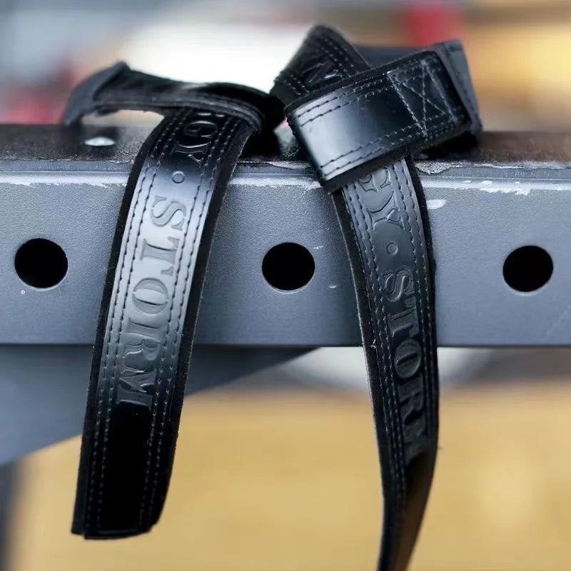 1Pair Suede Leather Weight Lifting Training Wrap Padded