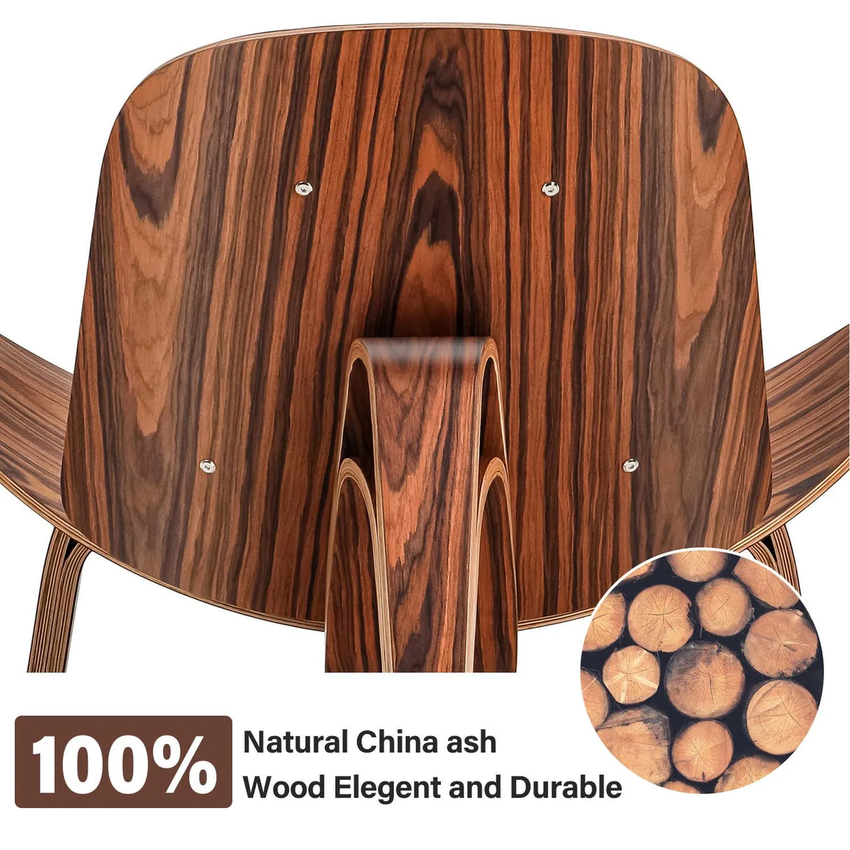 Nordic Denmark Design chair Smiling Shell Chair Simple