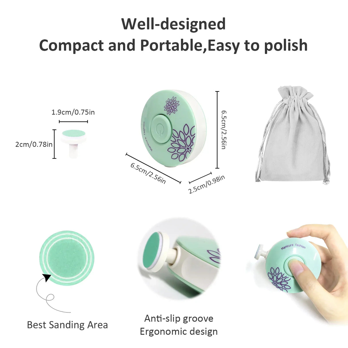 ELERA Baby Electric Nail Trimmer Kid Nail Polisher