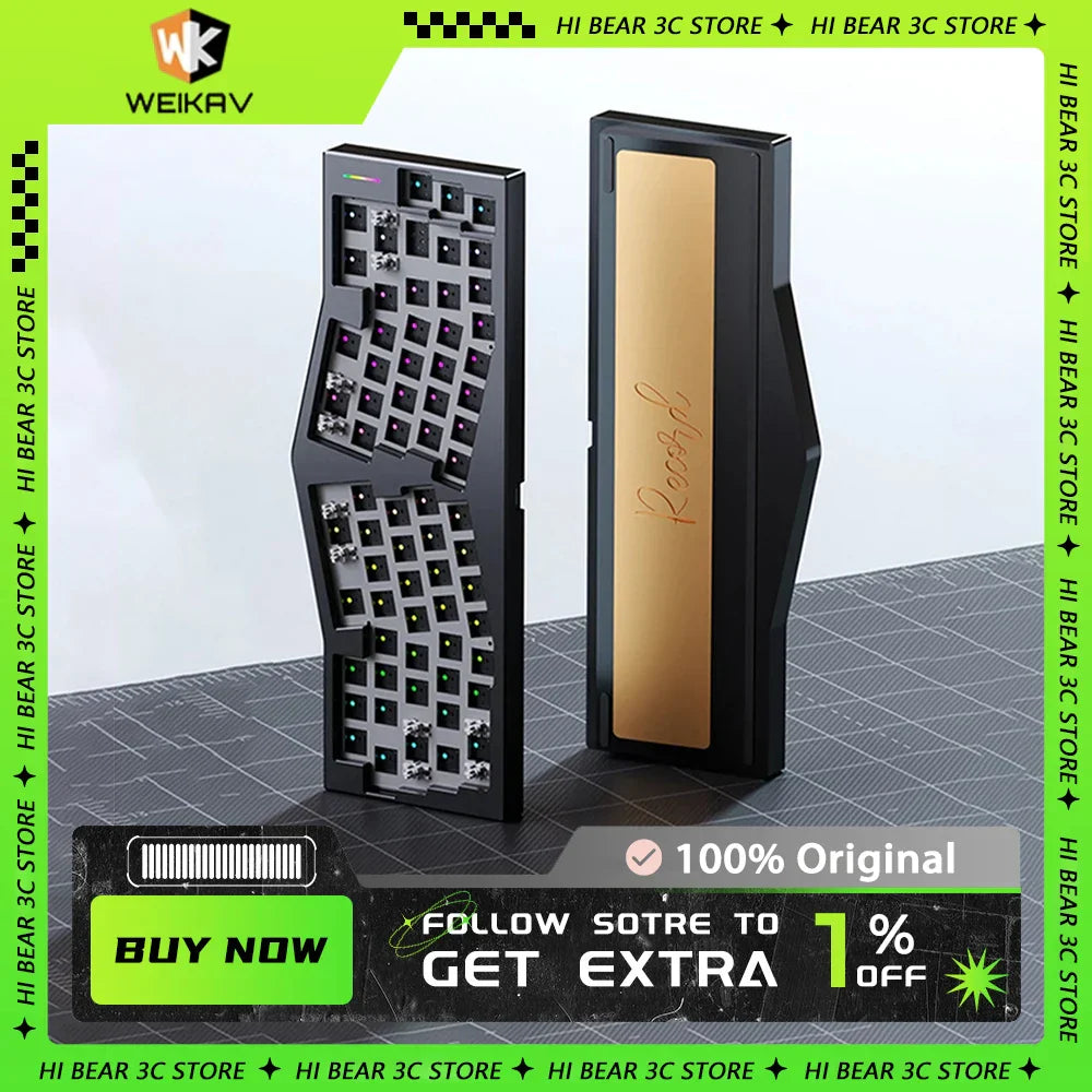 WEIKAV RECORD Mechanical Keyboard Aluminium Kits Hot Swap