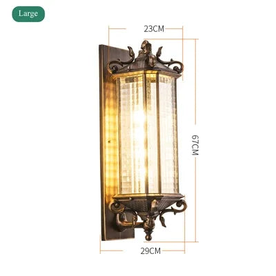 European Garden Terrace Wall Light Balcony Corridor Front