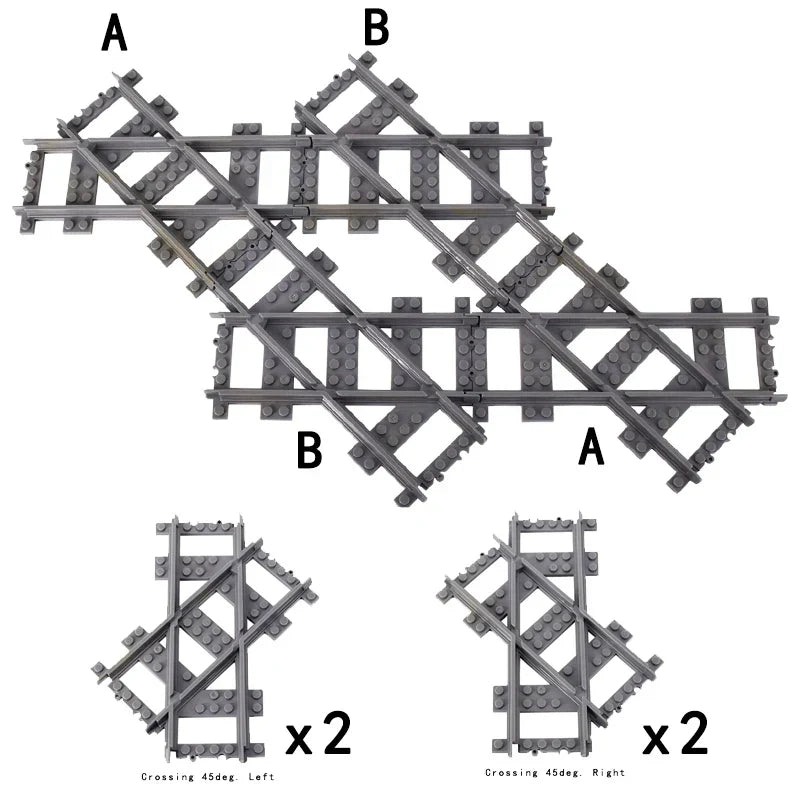 City Trains Train Rail Crossing Track Rails Soft