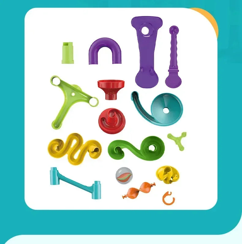 Creativity Marble Run Race Catapult Track Maze Building