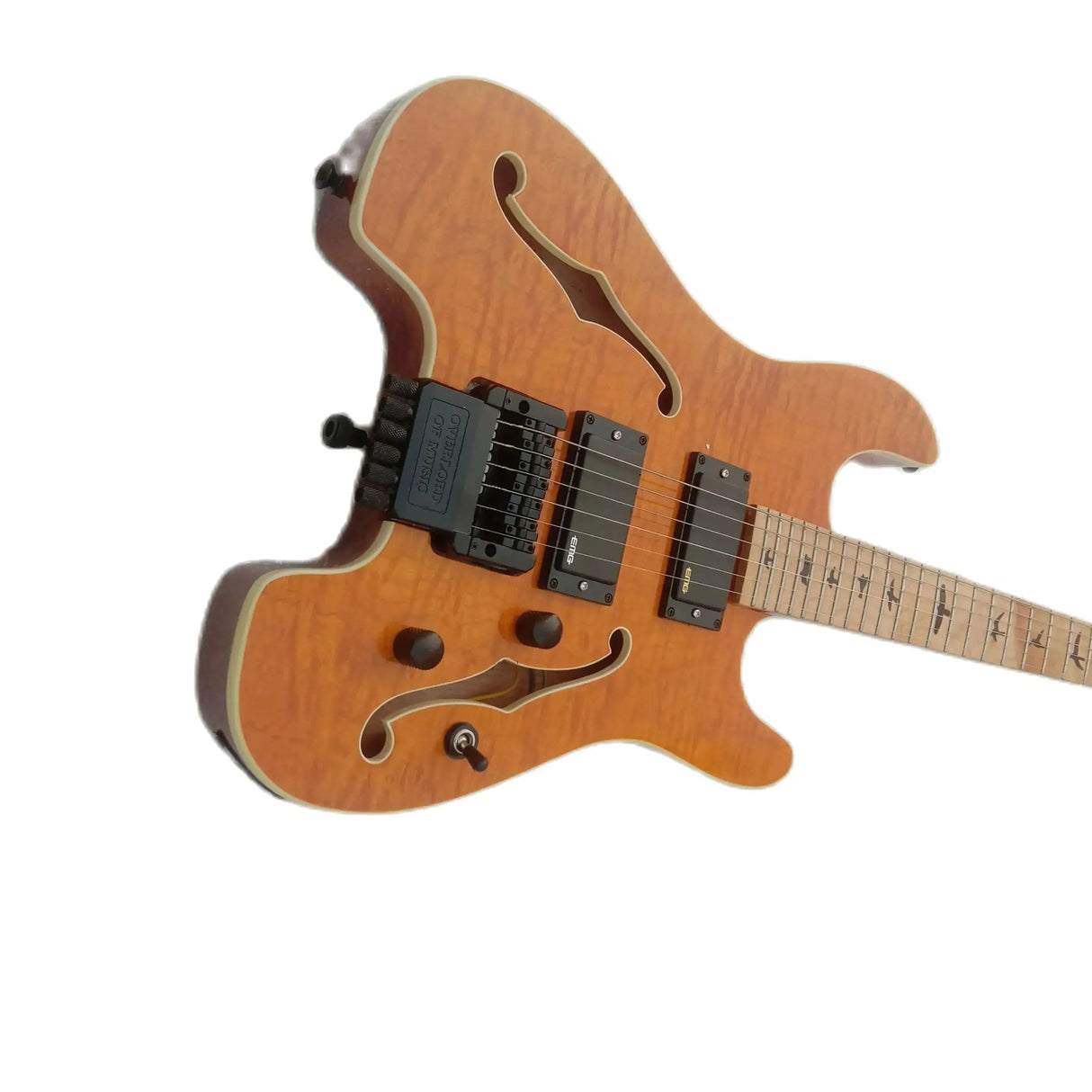 Double F-Hole Integrated Body, Wood Veneer, Feiling Headless