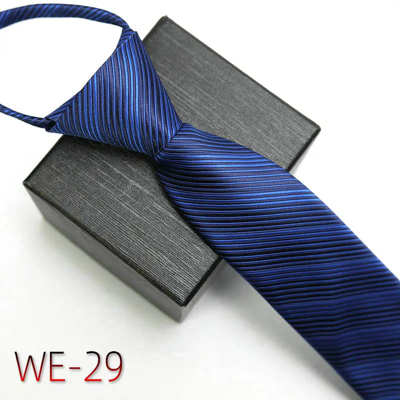 New Suit Business Zipper Tie for Man 48*7cm