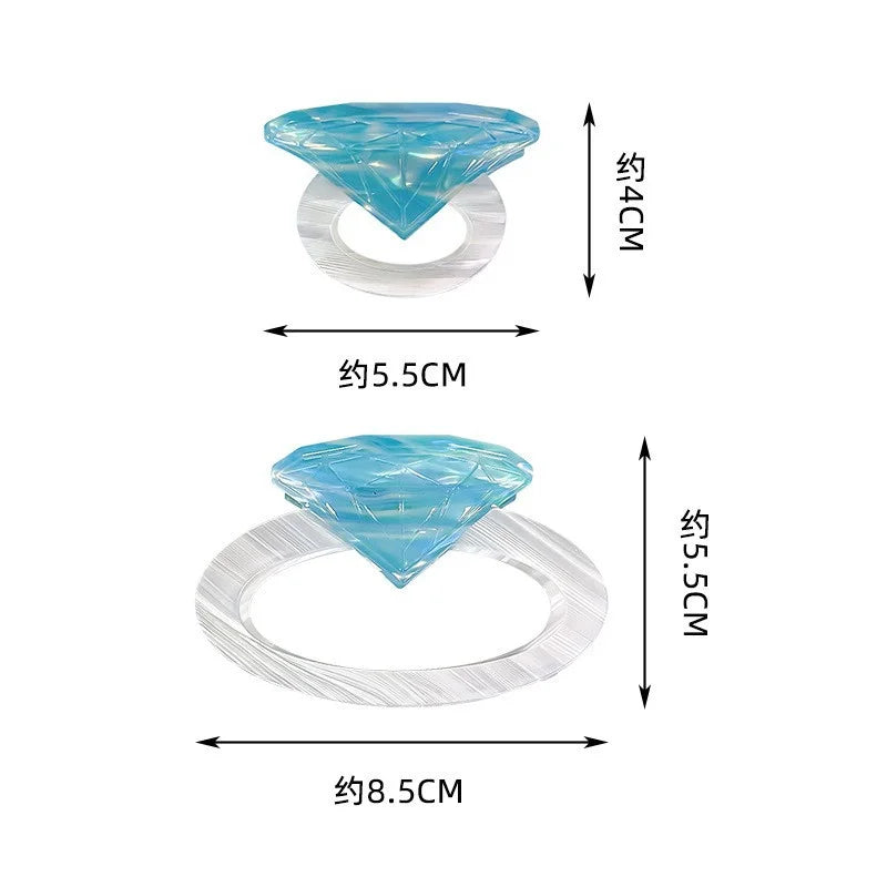 Muweordy Diamond Design Acetate Hair Claw For Women