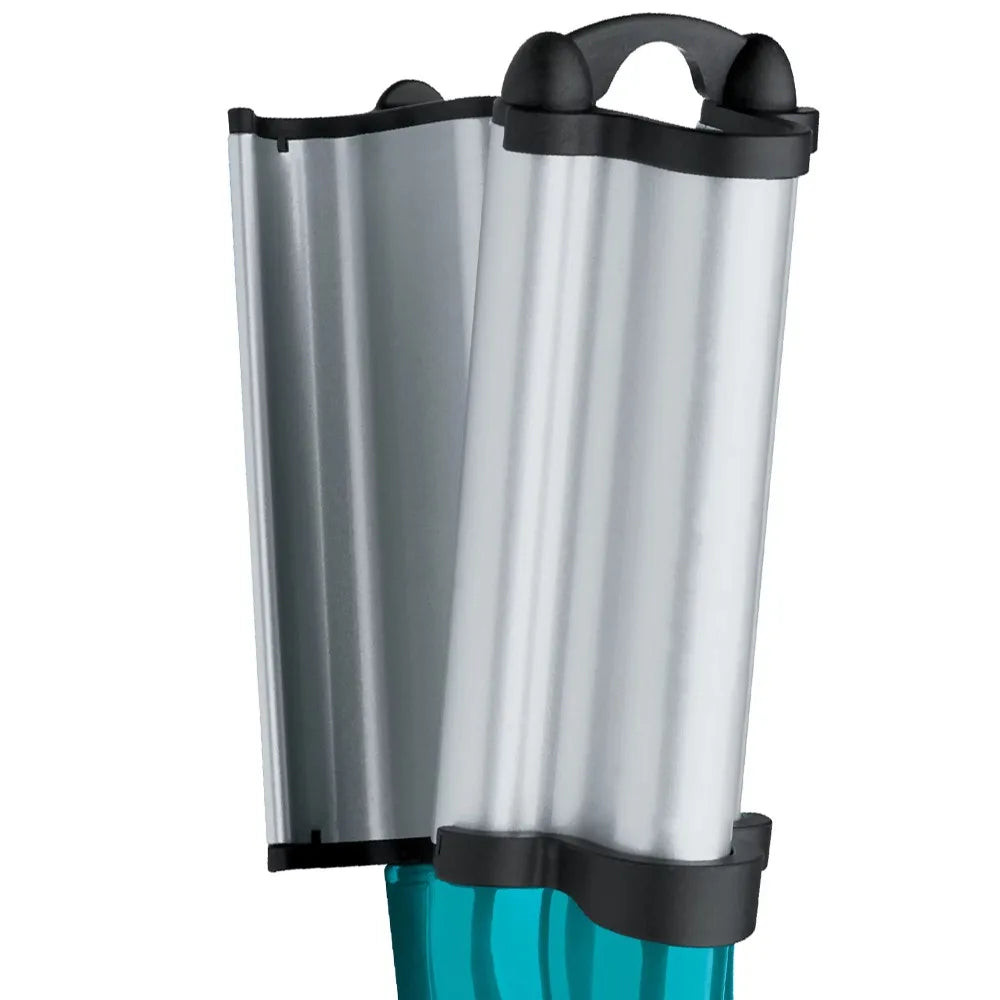 Tourmaline + Ceramic Deep Hair Waver, Turquoise, curling