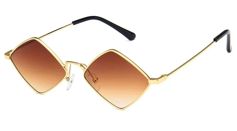 Hipster Polygon Women Sunglasses Irregular Vintage Small Frame