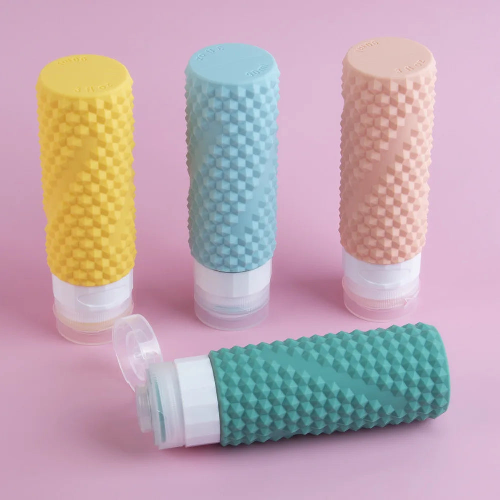 90ML/PC Silicone Travel Bottles TSA Approved Leak Proof