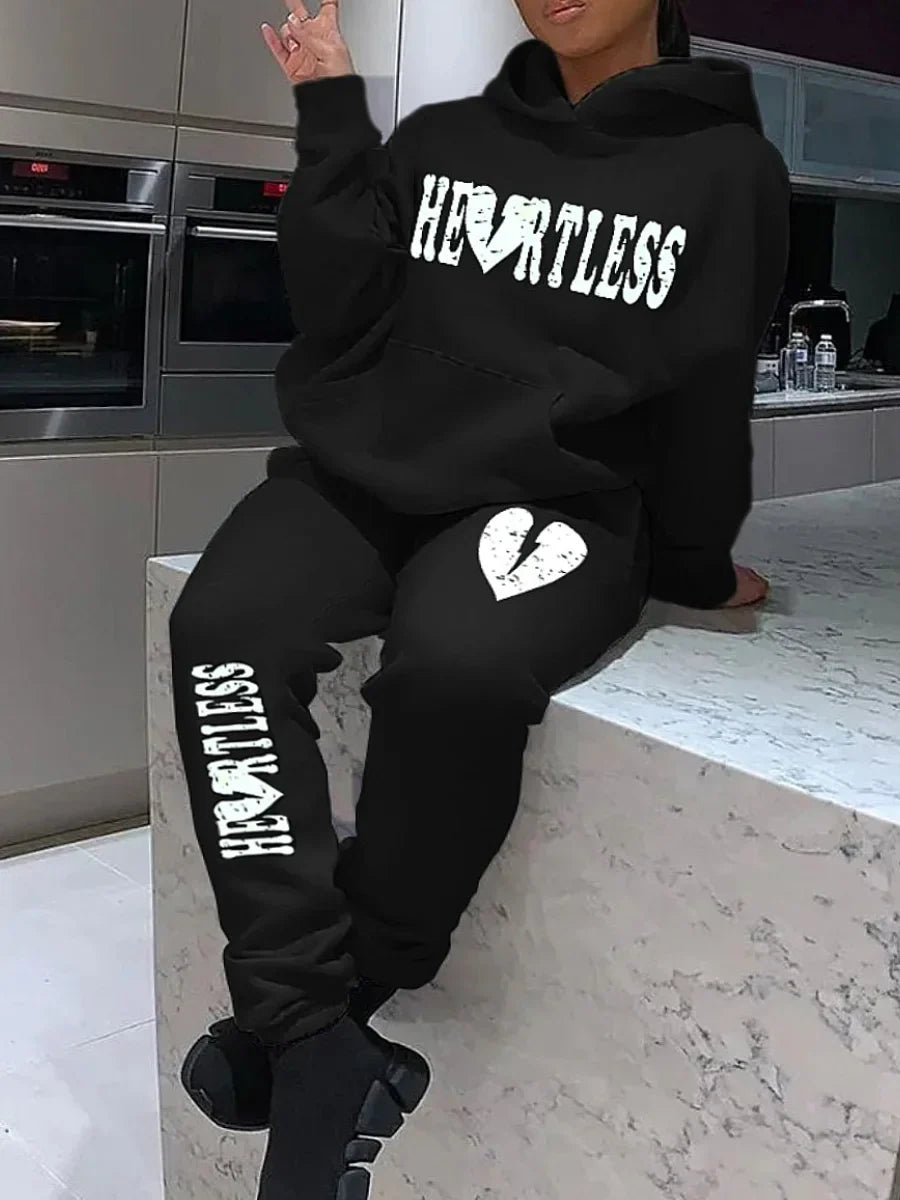 LW Plus Size Woman Tracksuit Two Piece Set