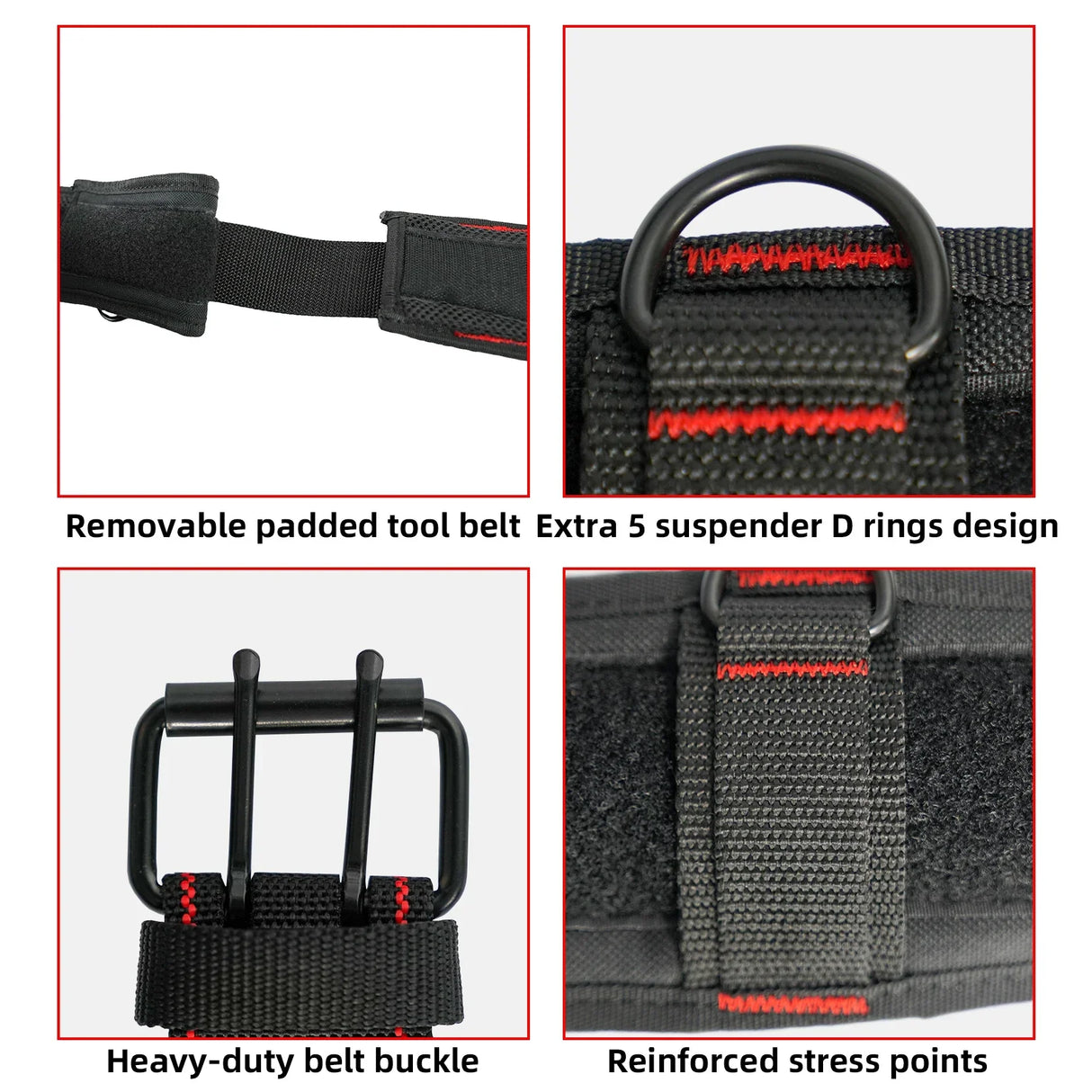 MELOTOUGH Padded Tool Belt with D ring for