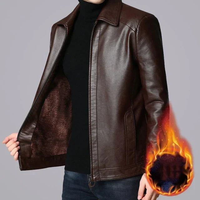 Men Leather Suit Jacket Men Slim Fit blazer