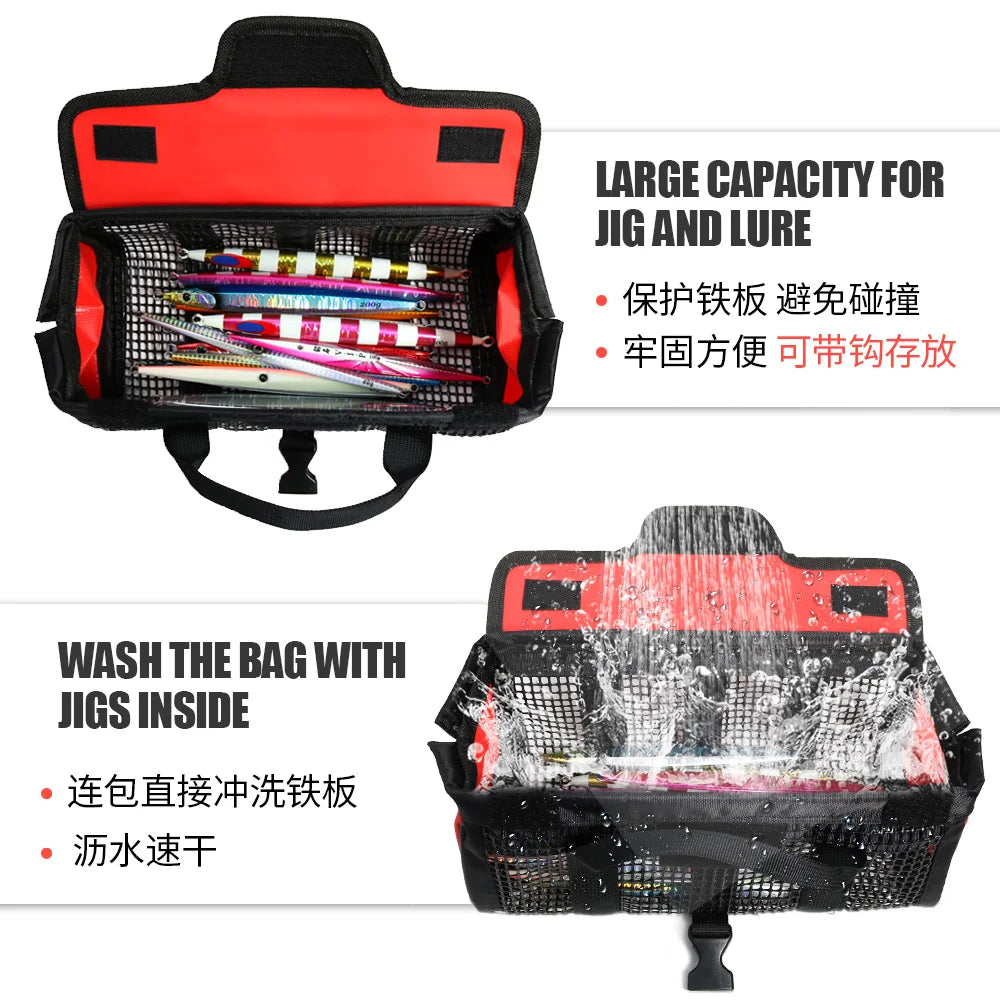 JIGGINGPRO Metal Jig Bag Saltwater Fishing Tackle Fishing
