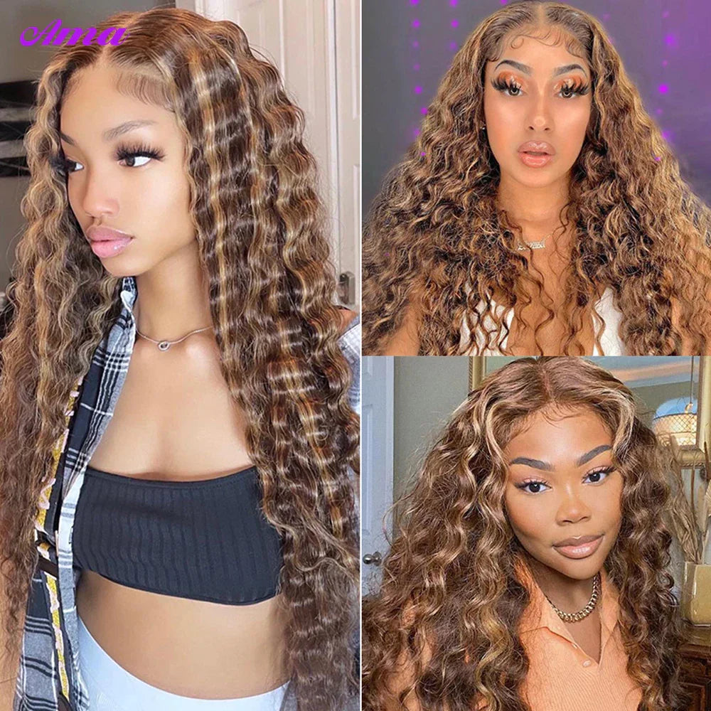 4 27 Highlight Loose Deep Wave Bundles 30