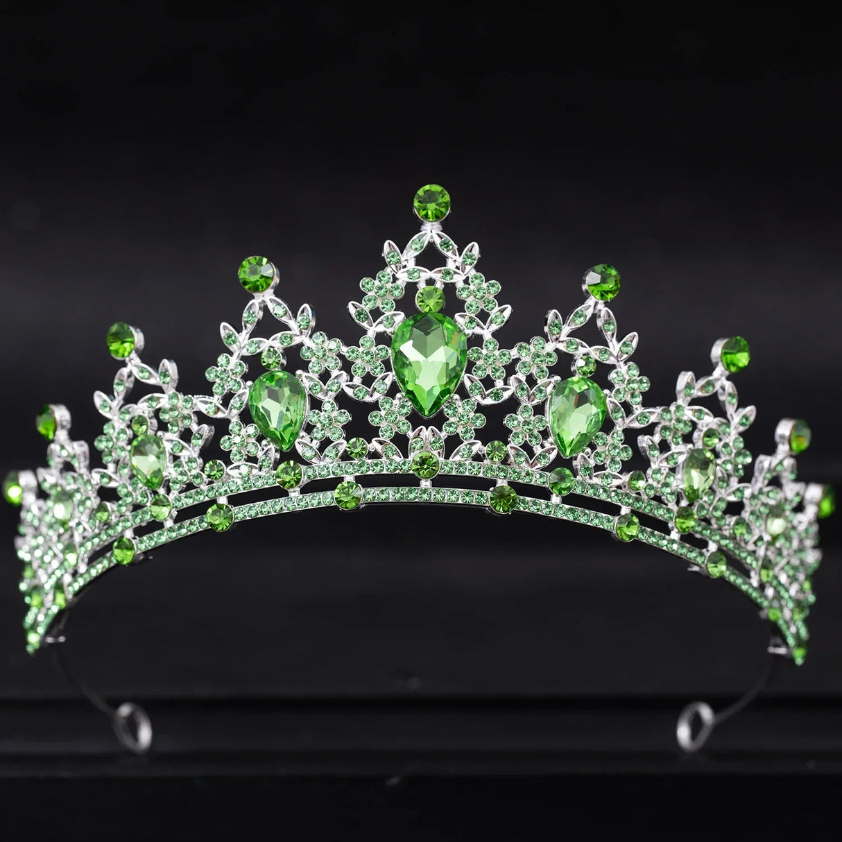 Wedding Hair Tiara Crystal Bridal Tiara Crown Silver