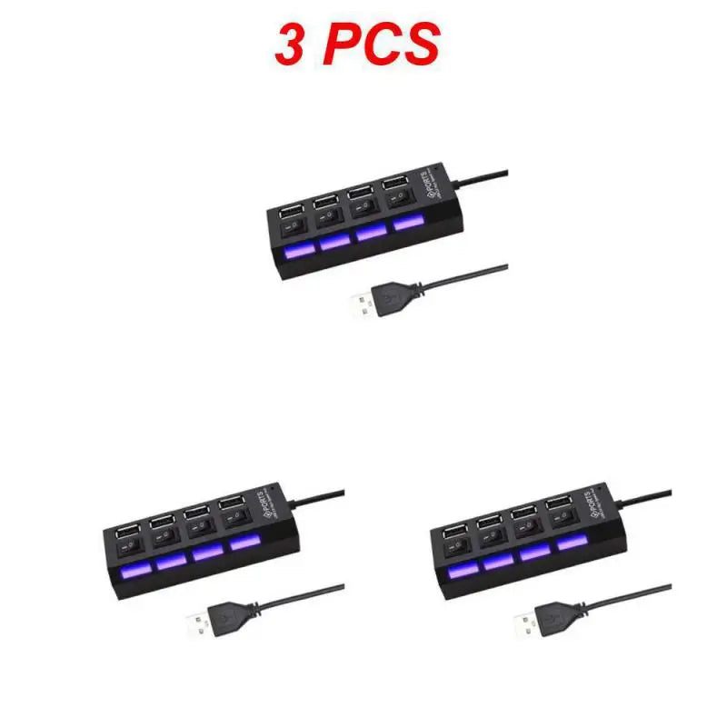 1~8PCS USB Hub USB 2.0 Hub Multi USB