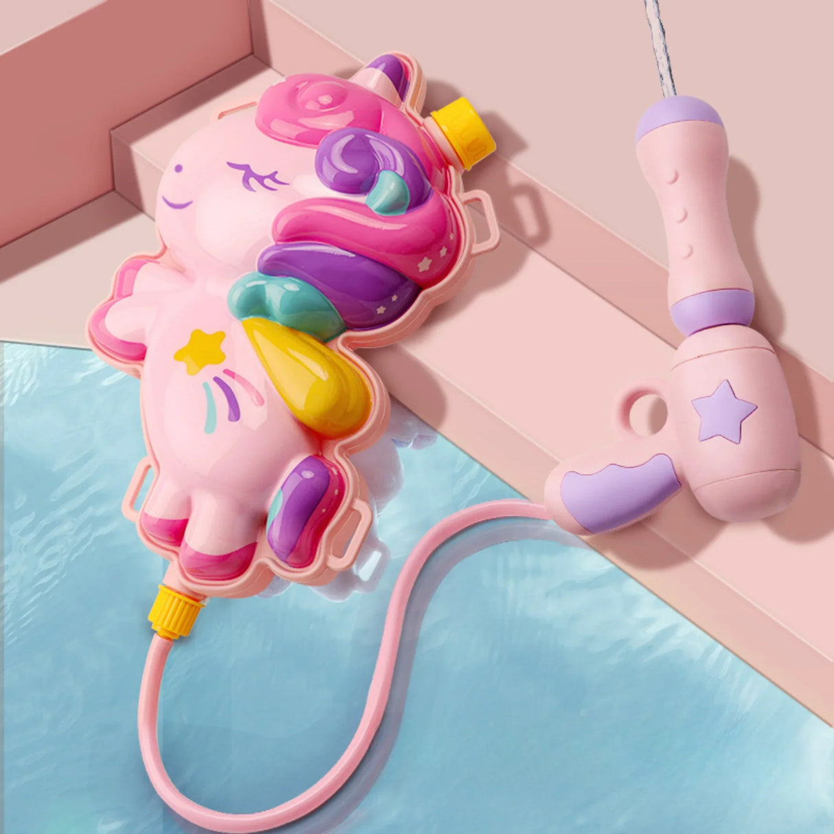 Water Backpack Cute Unicorn Water Blaster Toys Squirt