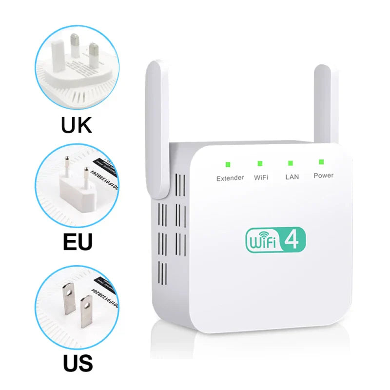 1PC Wireless Repetidor WIFI Repeater 300Mbps Dual Antenna