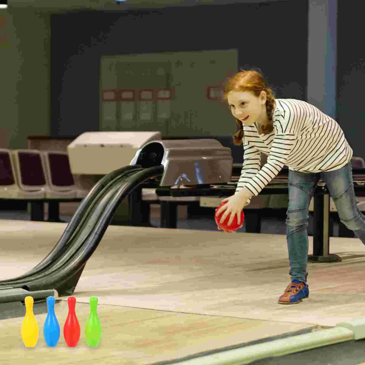 Bowling Set Toys Includes and Balls Indoor and
