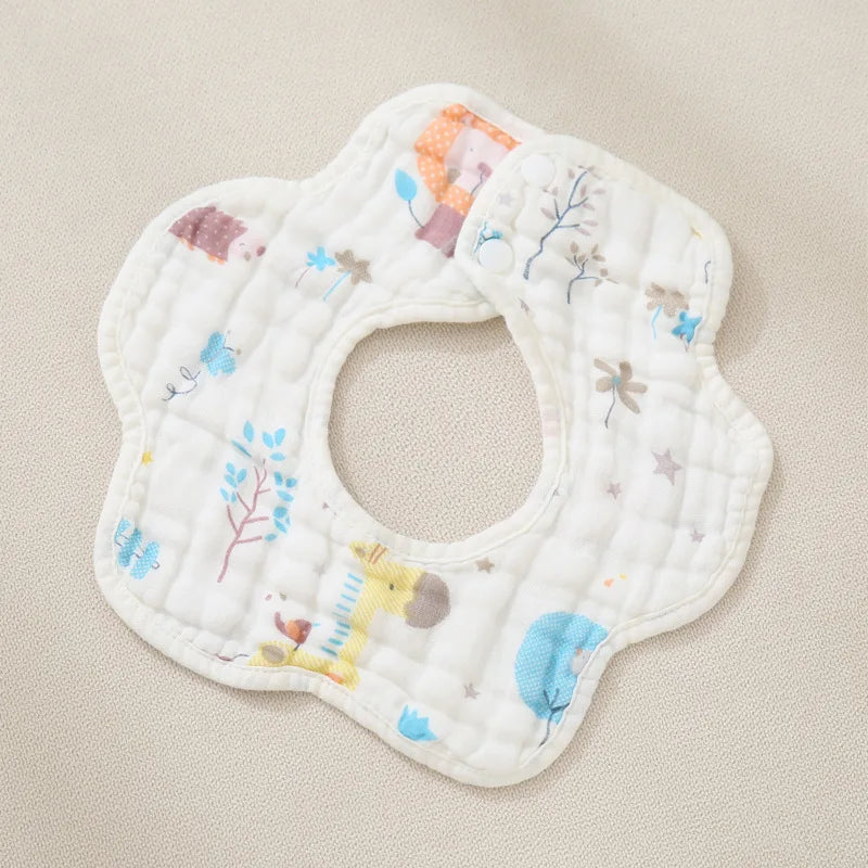 5pcs/batch thickened muslin 30X30cm cotton soft baby towel