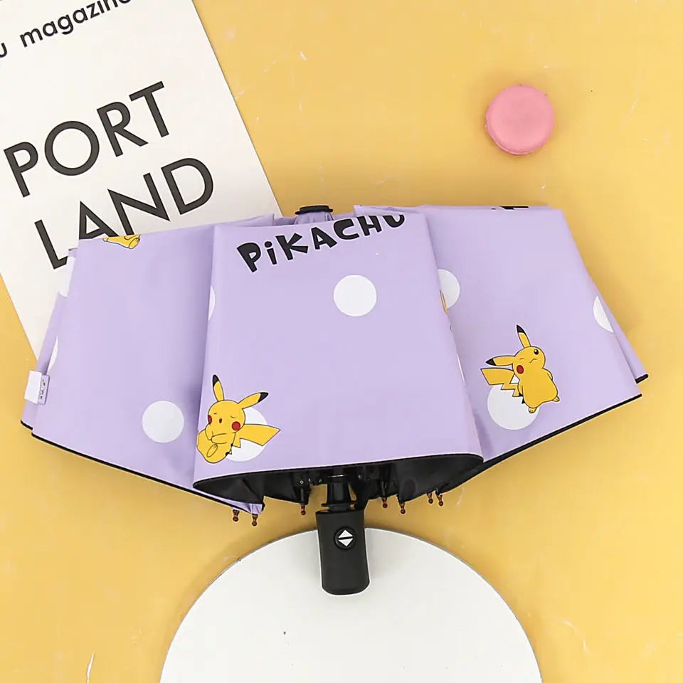 Keeppley Pokemon Animation Derivatives Fully Automatic Folding Umbrella