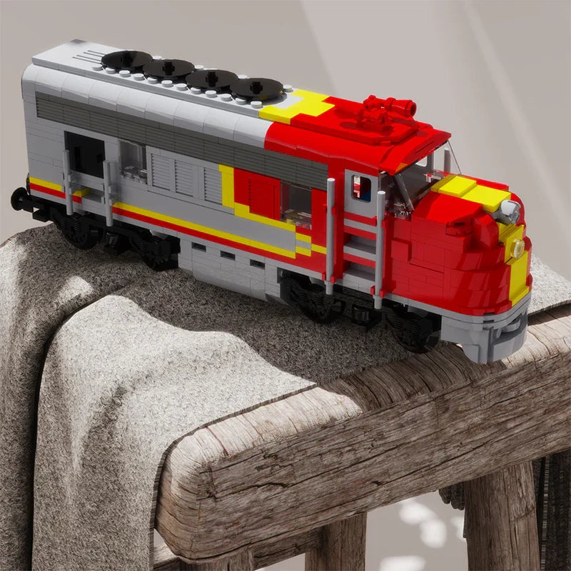 MOCUnited Pacific Spped Train Building Blocks Kit Motor