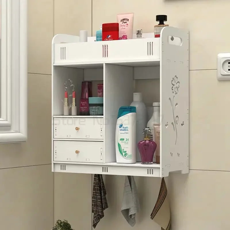 Bathroom Cabinet 38x18x43cm Wall Mounted Bathroom Toilet Furniture