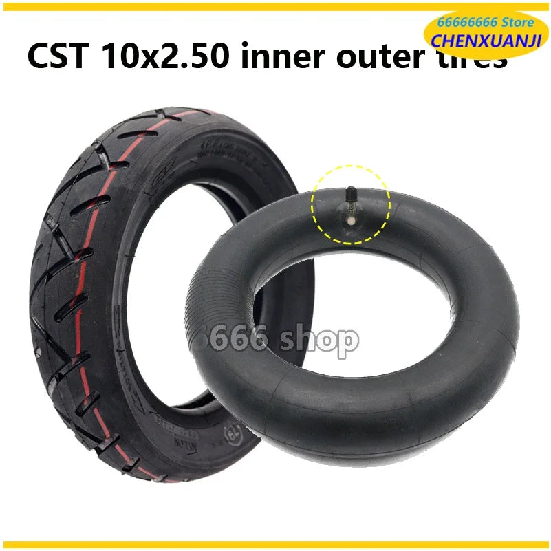 10 Inch 10x2.50 Tire CST Pneumatic Inner Tube Outer Tyre for Kugoo M4 Pro