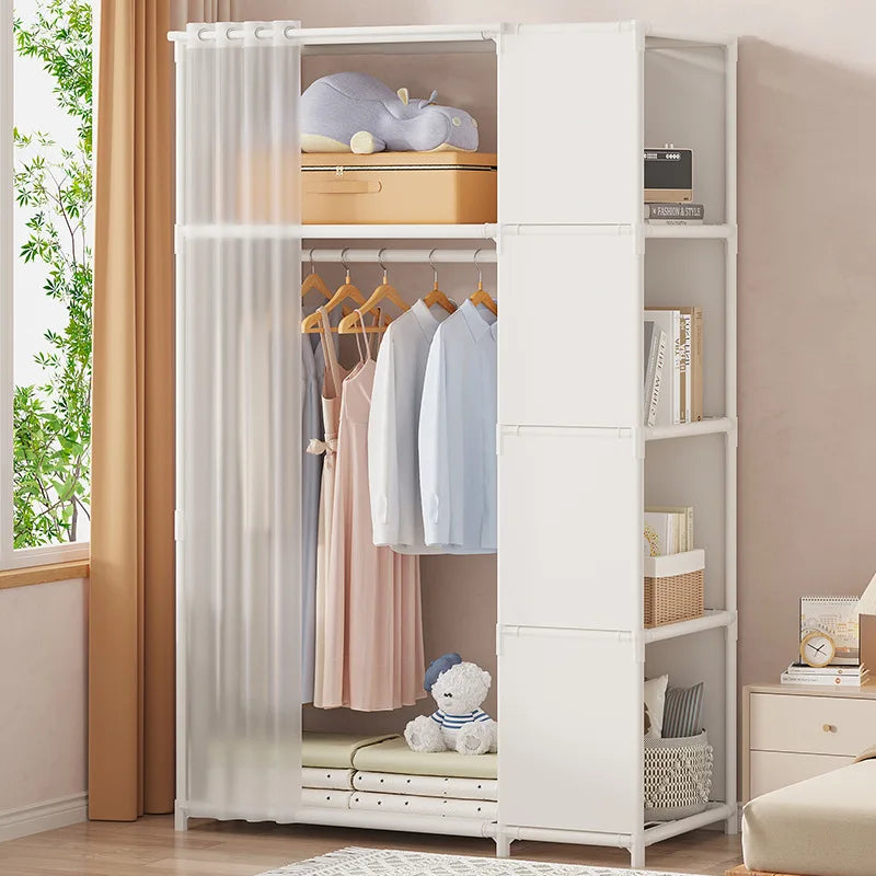 Simple Reinforced Wardrobe With Dust Proof Nonwovens Home