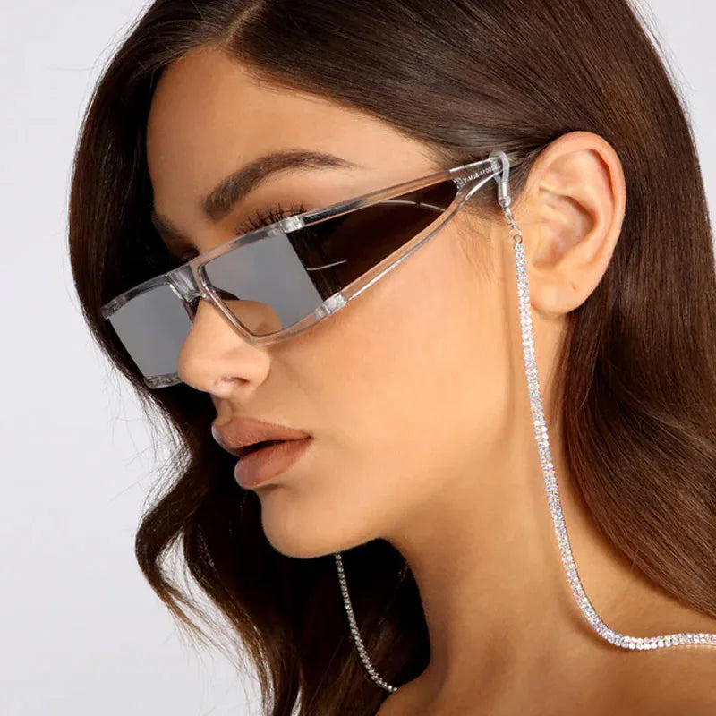 Stonefans Fashion Rhinestone Glasses Chain Long Strap