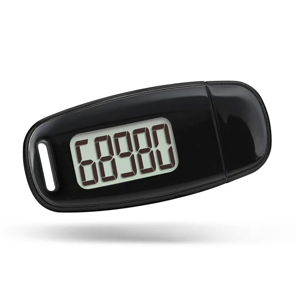 3D Digital Pedometer Mini Simple Walking Step Counter