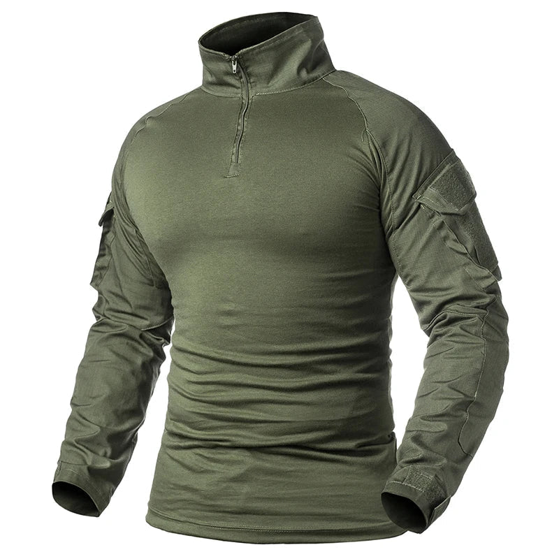Men's Camouflage Tactical Shirt Long Sleeve Soldiers Army