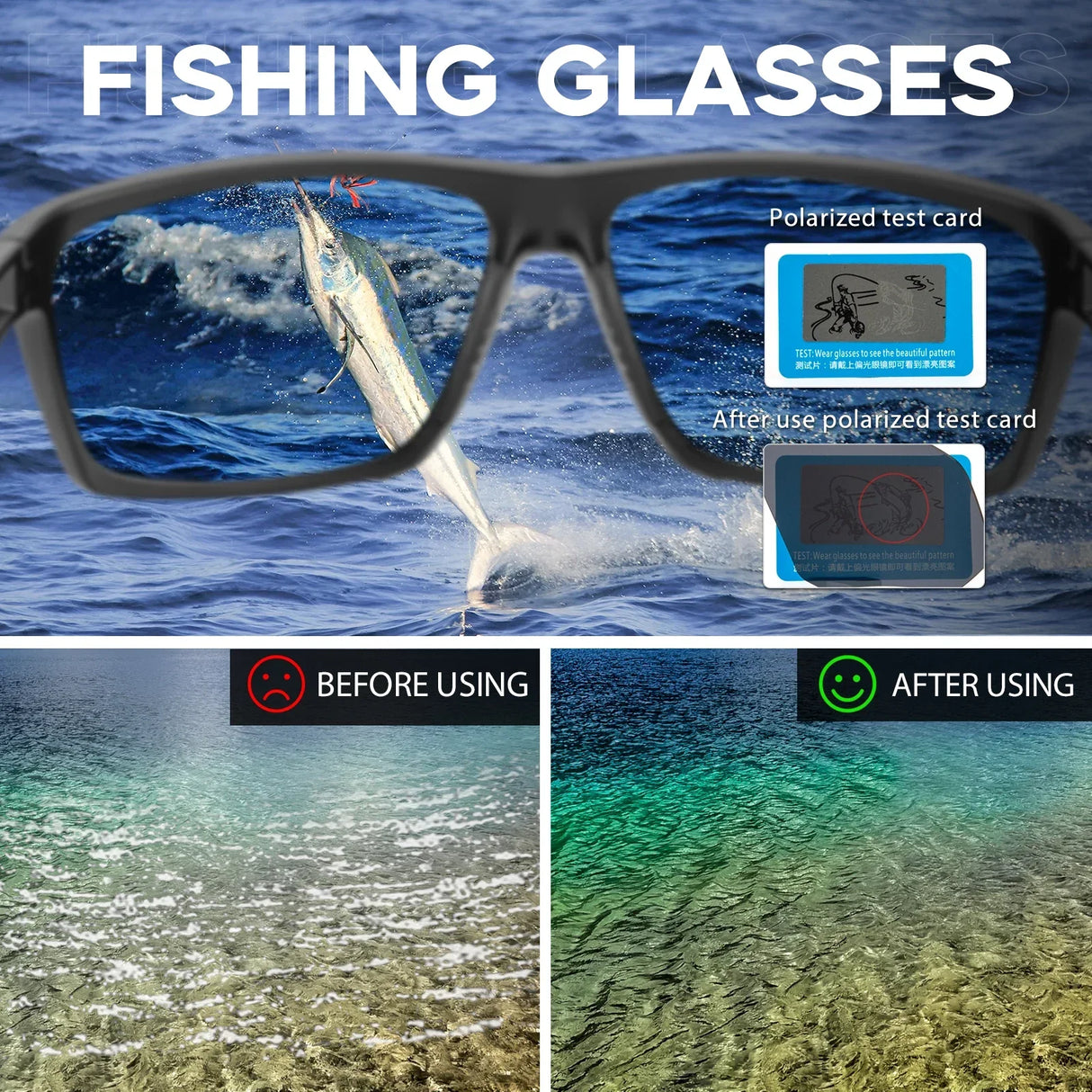 Kapvoe Sports Polarized Sunglasses for Cycling UV400