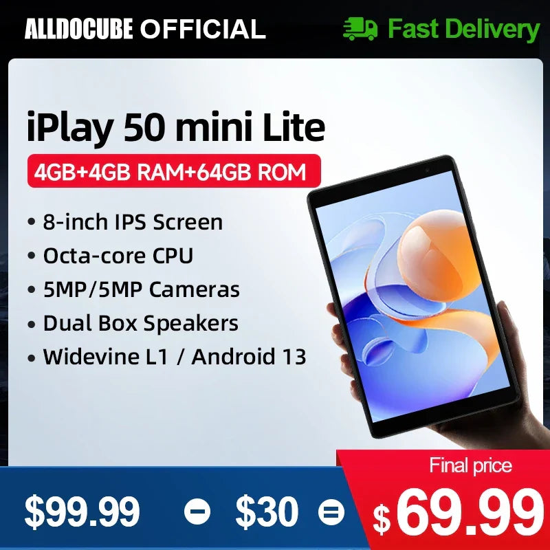 Alldocube iPlay50 Mini Lite Tablet Android 13 8inch