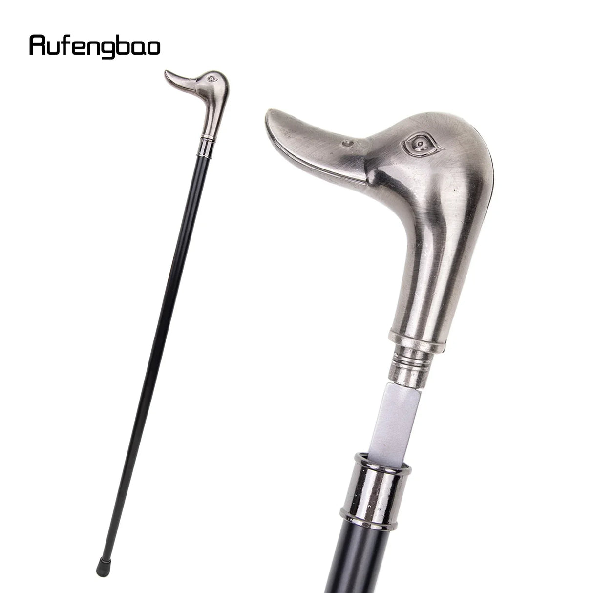 Duck Head Single Joint Walking Stick with Hidden