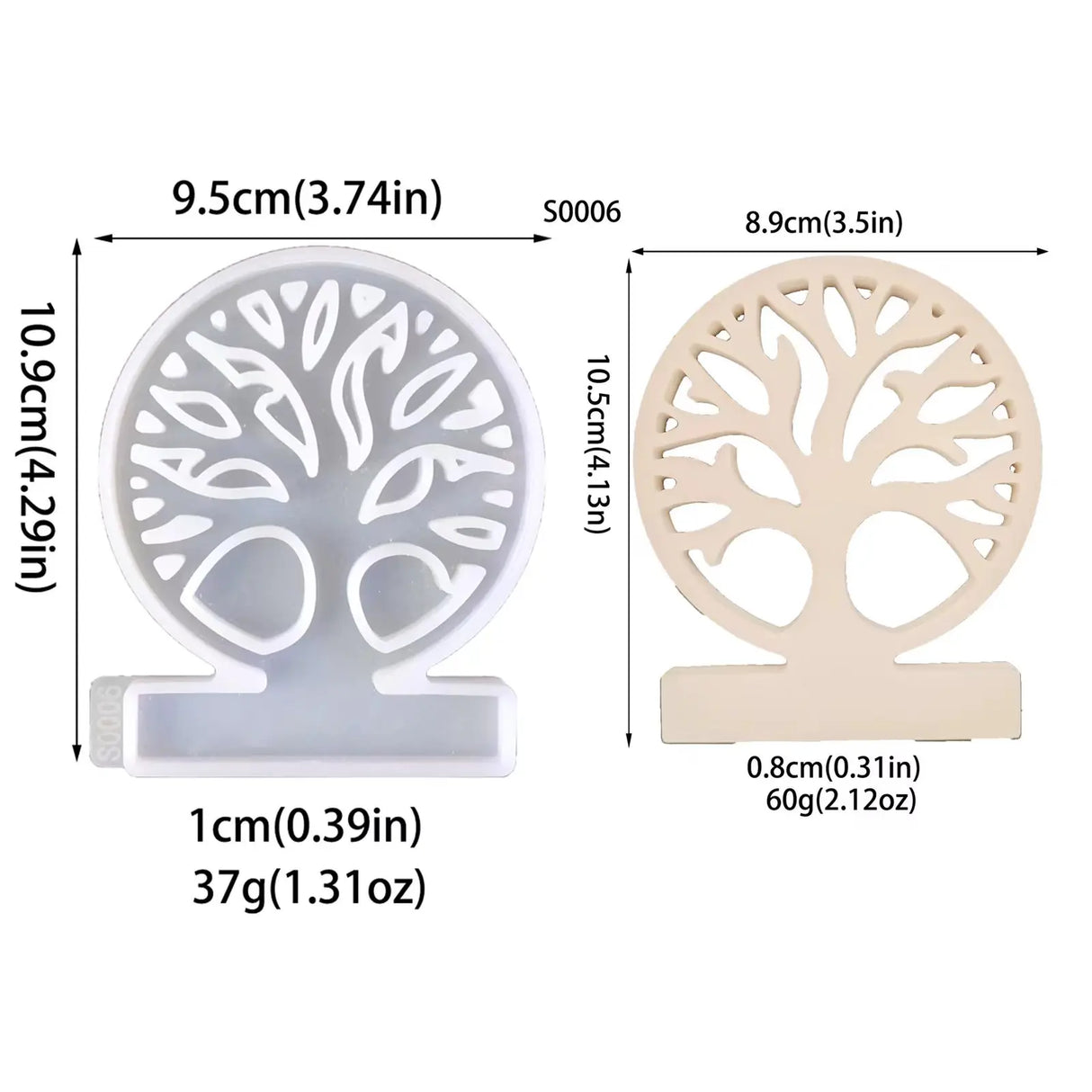 Life Tree Sailing Fish Ornaments Candle Holder Silicone