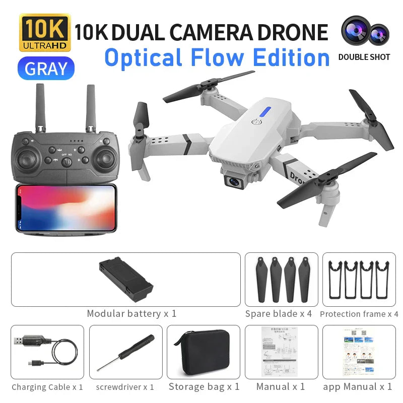 E88 Pro Drone 10K Camera Ultra HD Dual