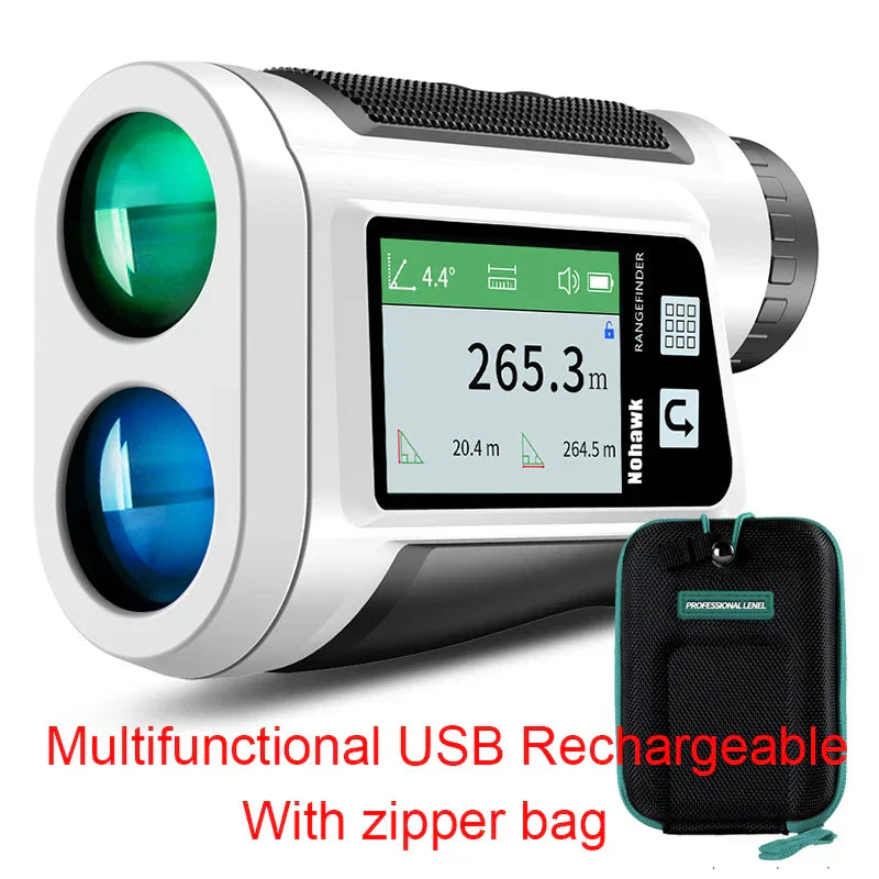 Nohawk Multifunctional Golf Laser Rangefinder Telescope with Flag-Lock