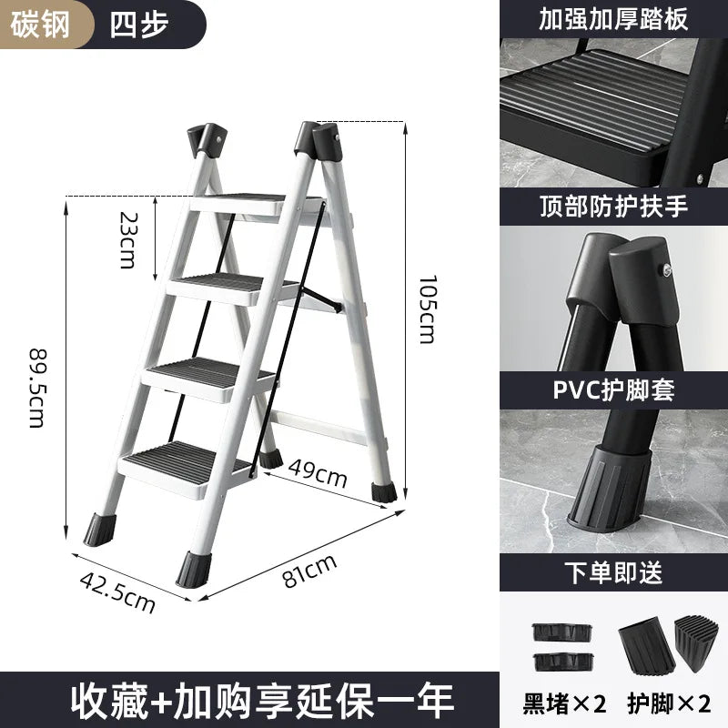 Indoor Climbing Kitchen Stool Multifunctional Ladder Chair Stable