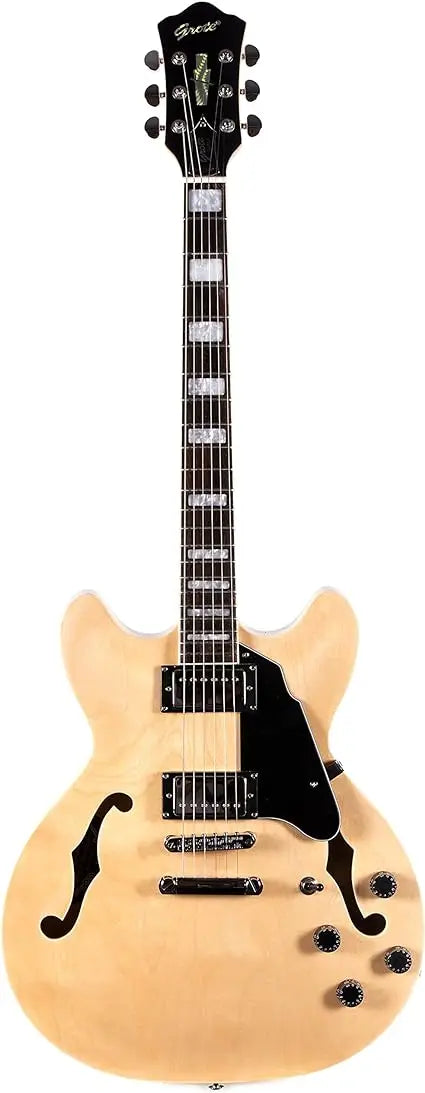 Electric Guitar with Full-Scale, Stainless Steel Frets (Natural),