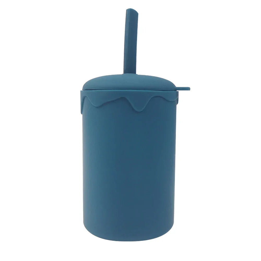 Baby Drinking Cup Silicone Baby Straw Cup Infant