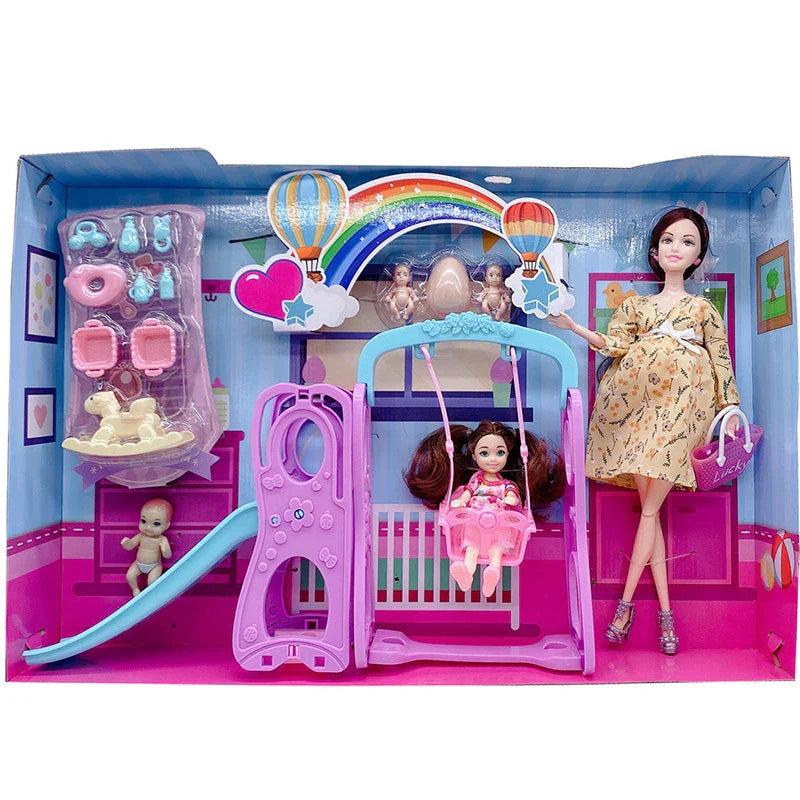 Handmade Doll Accessories Baby Dolls Pregnant Mom Lady