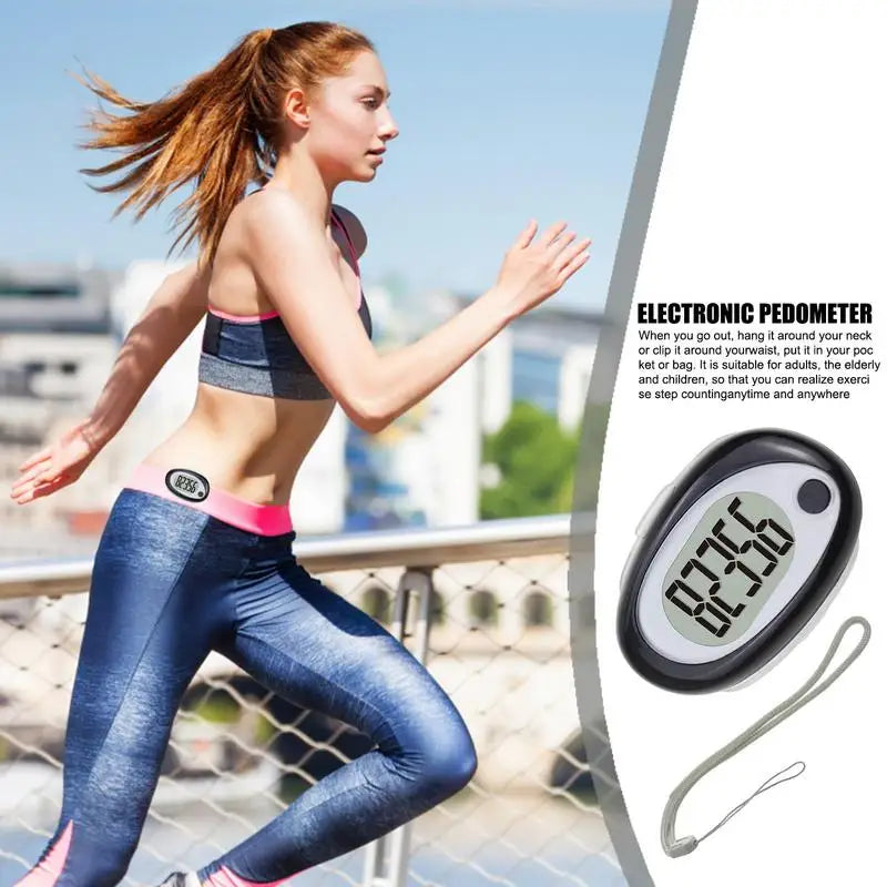 Women Pedometer For Walking 3D Pedometer With Clip