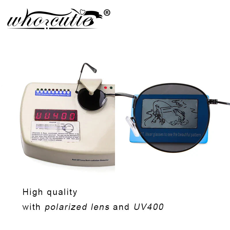 Round Sunglasses Men Polarized UV400 High Quality Brand