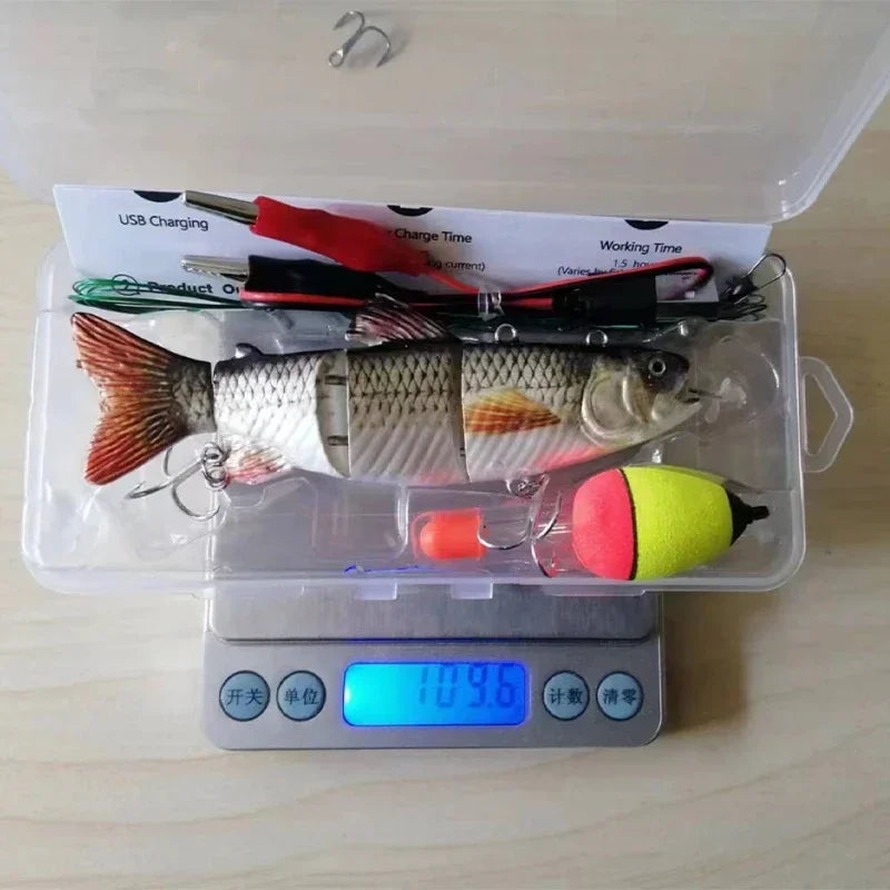 USB Rechargeable Fishing Lure Multi Jointed Swimbait Wobbler