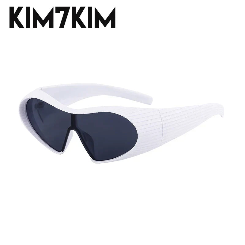 Steampunk Cat Eye Sunglasses Women 2024 New Fashion Oversized Punk Sun Glasses For Ladies Retro 2000‘s Goggle Y2k Accessories