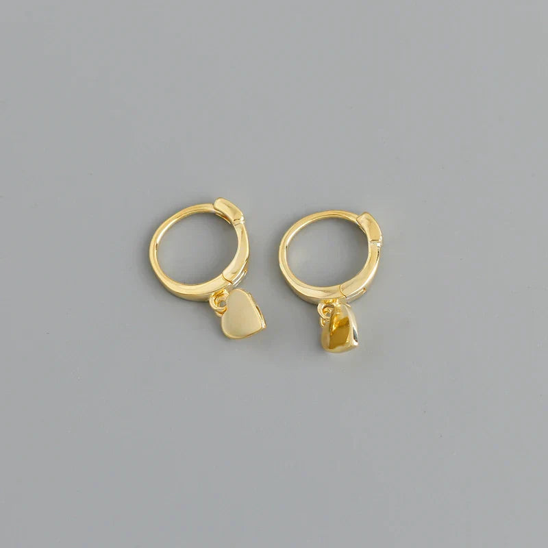 WOOZU 925 Sterling Silver INS Minimalism Sweet Love