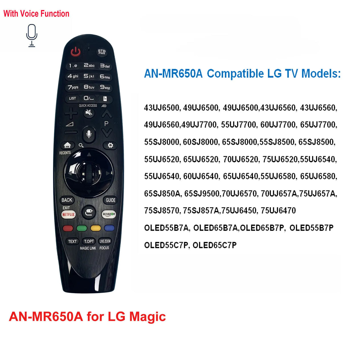 New Voice Magic TV Remote Control AN-MR18BA AN-MR19BA