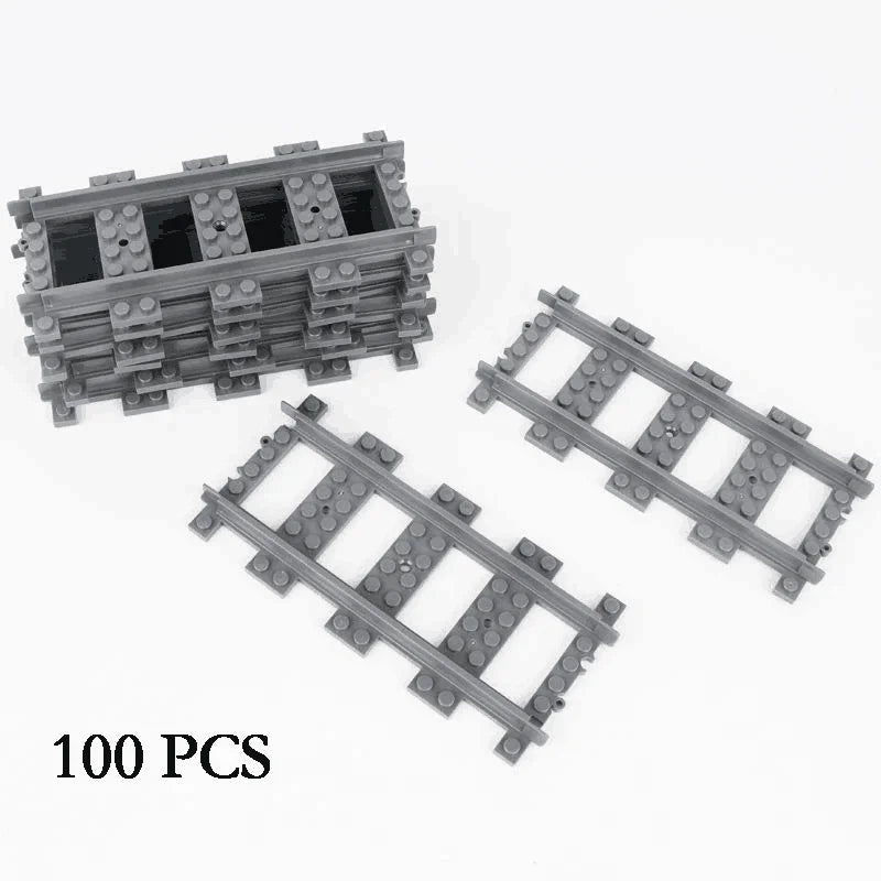 City Train Track Building Block Set 100PCS Soft