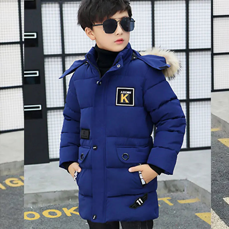 New 2024 Kid Winter Jacket A Boy Park